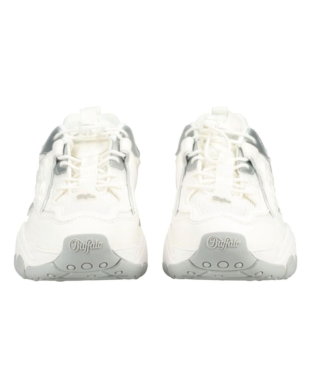 Buffalo White Lederimitat/Textil Sneaker