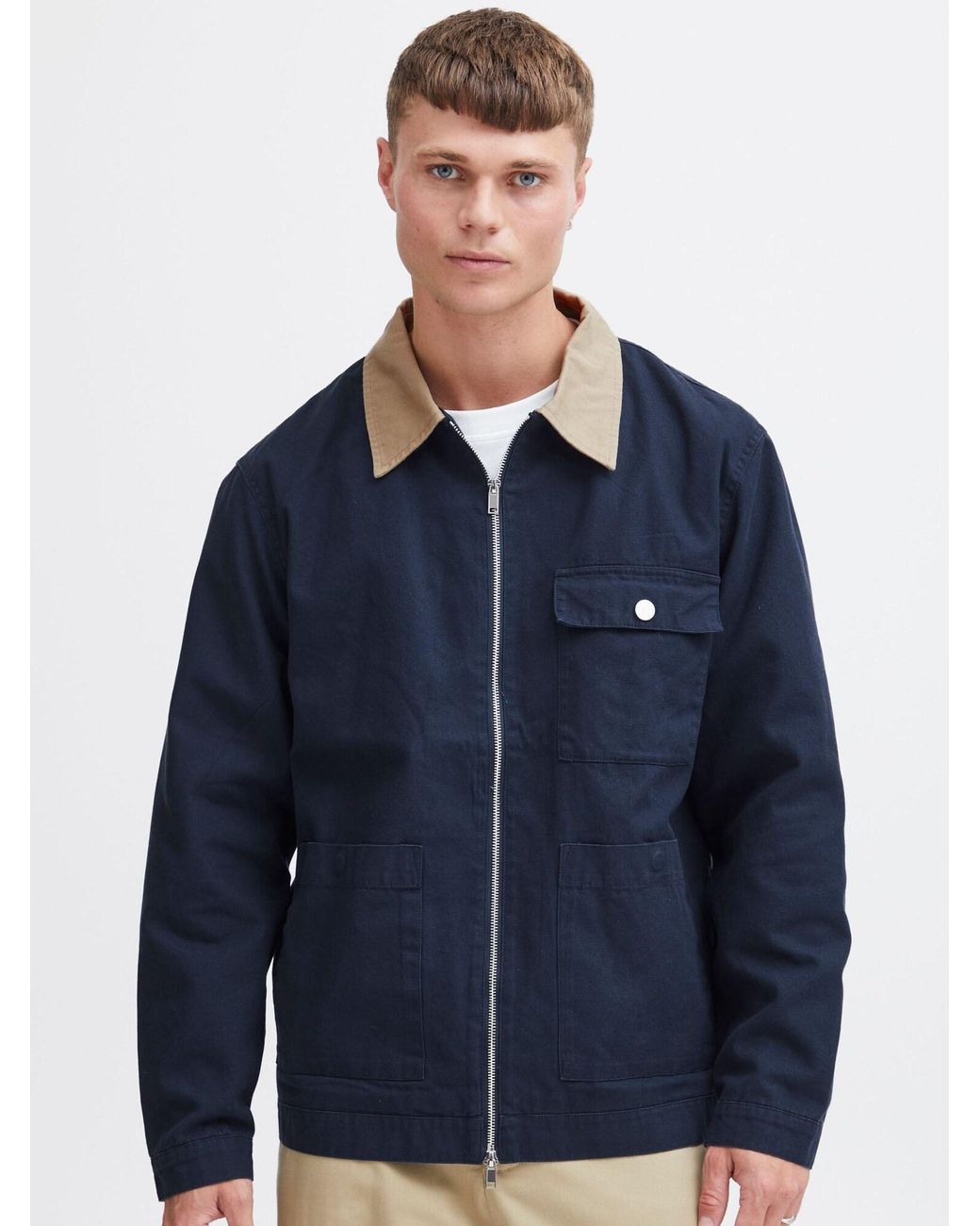 Solid Übergangsjacke in Blue für Herren