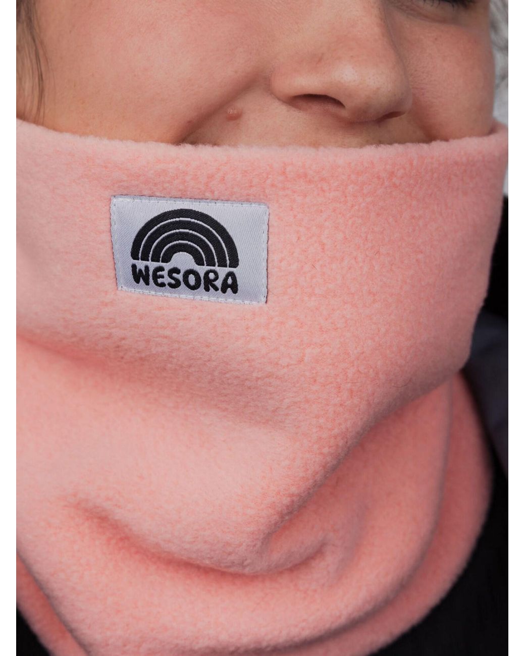 WESORA GmbH Pink Schlauchschal Fleece Neckwarmer
