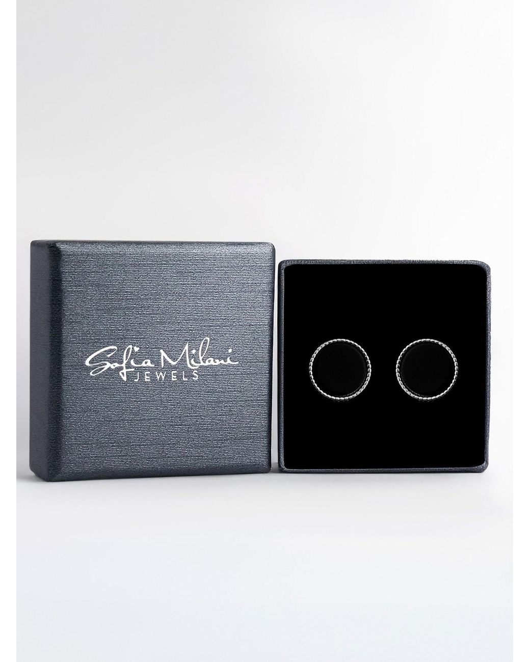 Sofia Milani Black Ohrringe Circle