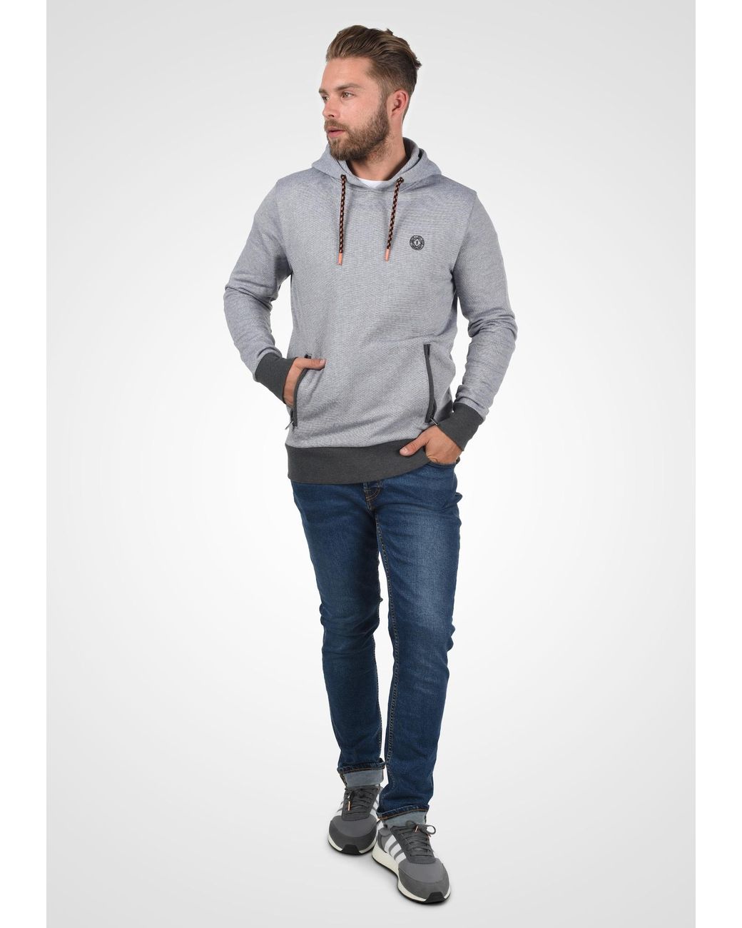 Solid Sweatshirt Raffa in Gray für Herren