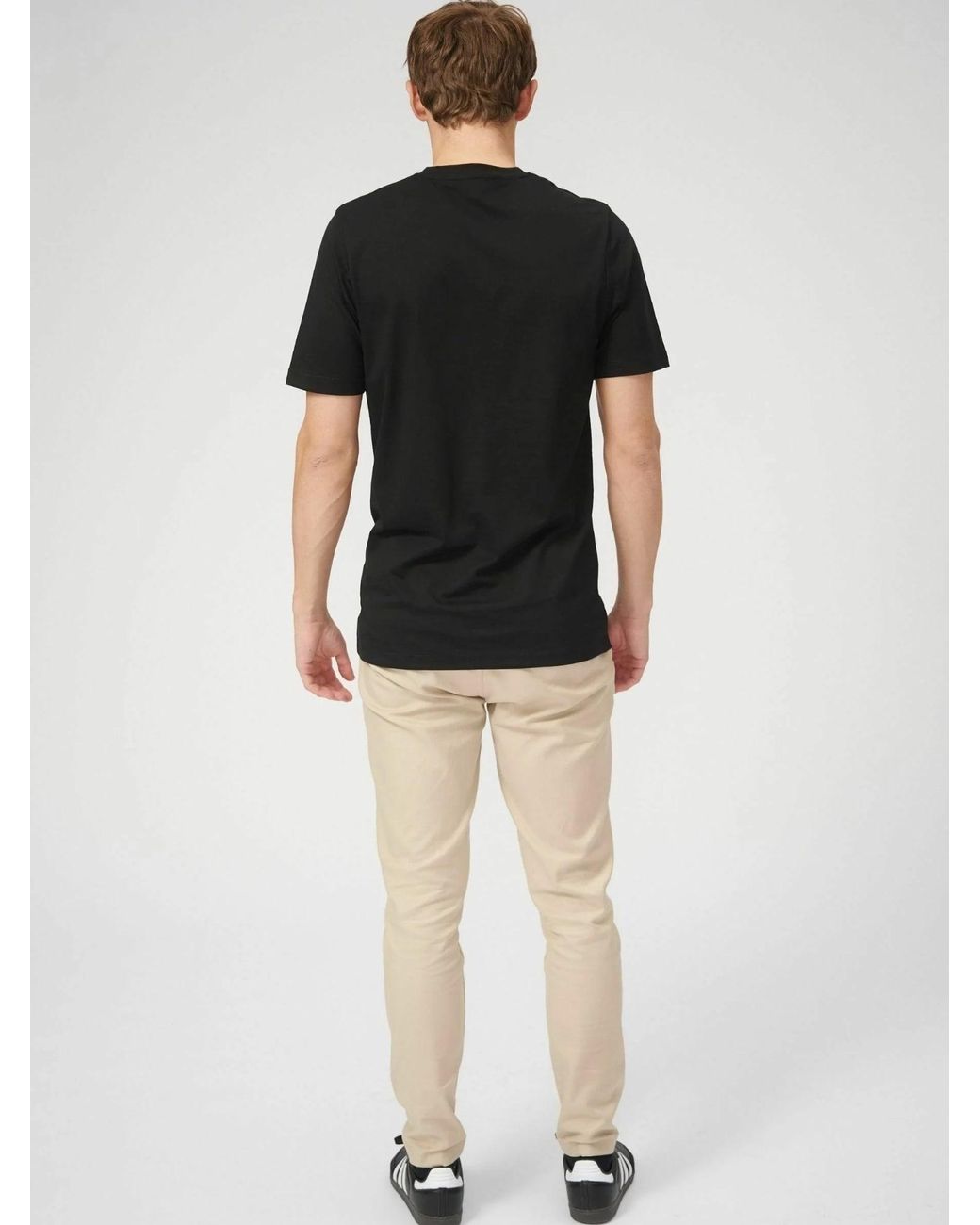 TeeShoppen T-Shirt Basic V in Black für Herren
