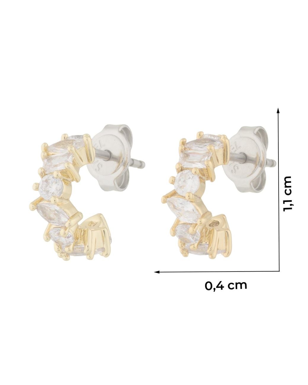 Fossil Metallic Ohrringe Ellis