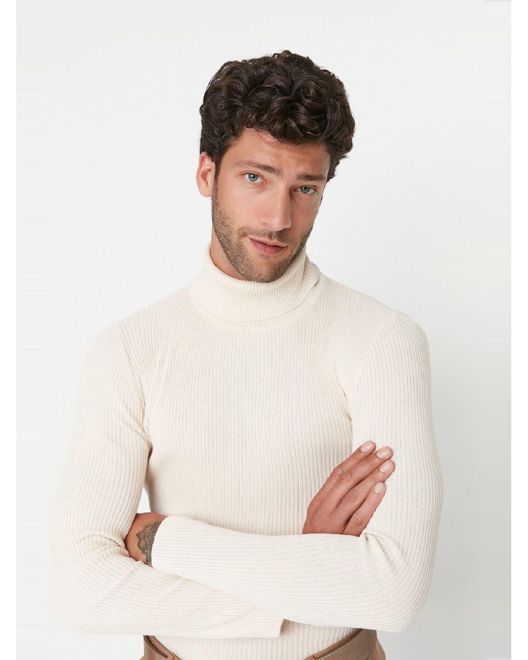 Trendyol Pullover in White für Herren