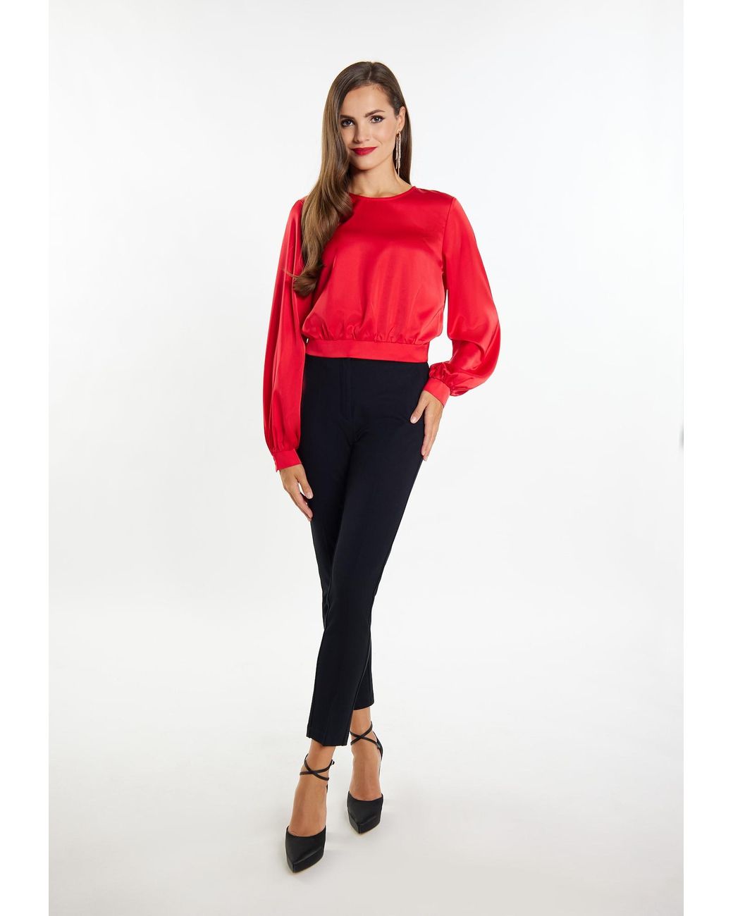 faina Red Bluse