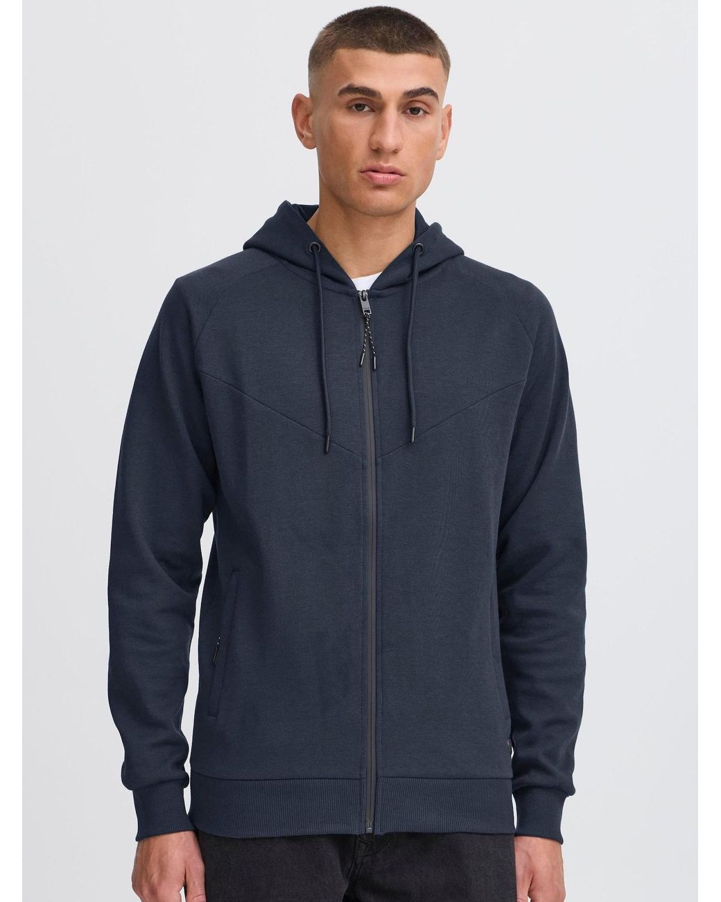 Solid Sweatjacke Gelbert in Blue für Herren