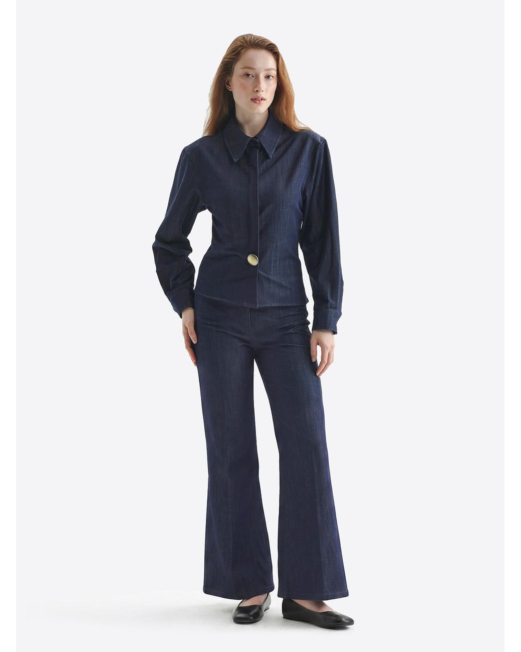 TorWeit Blue Hose Luxe Feel Flare Pants