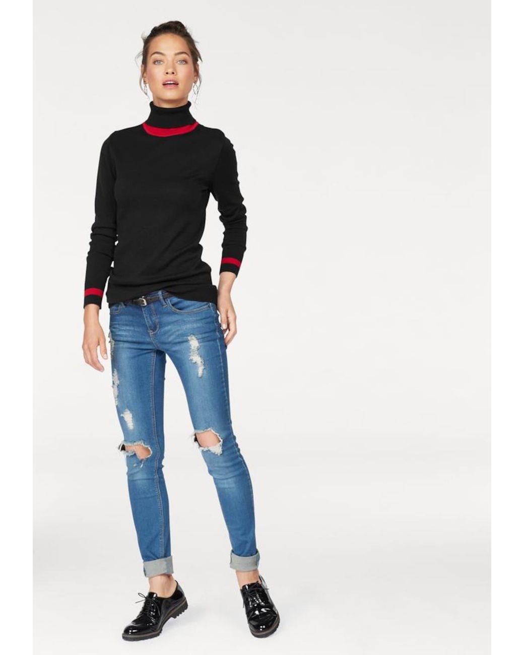 AJC Black Rollkragenpullover