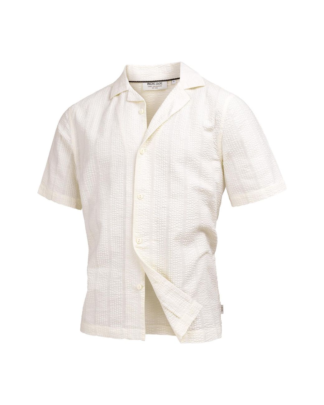 INDICODE Hemd Inwallz in White für Herren