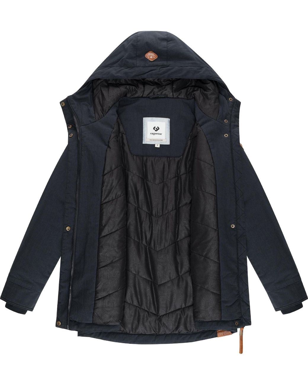 Ragwear Black Parka Monadena