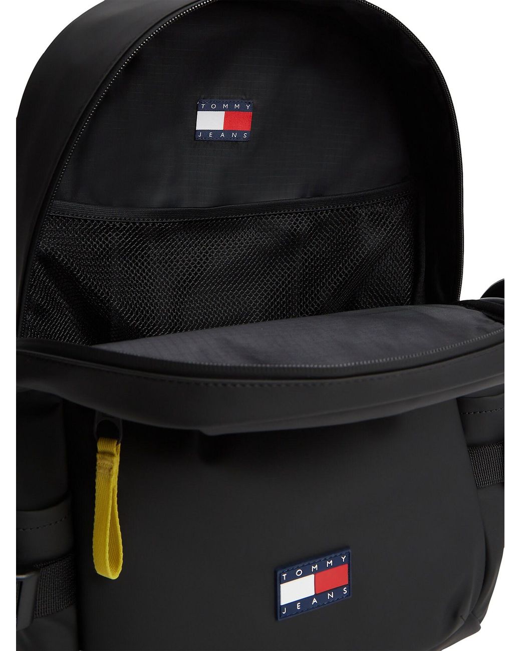 Tommy Hilfiger Rucksack Mit Gummiertem Logo in Black für Herren