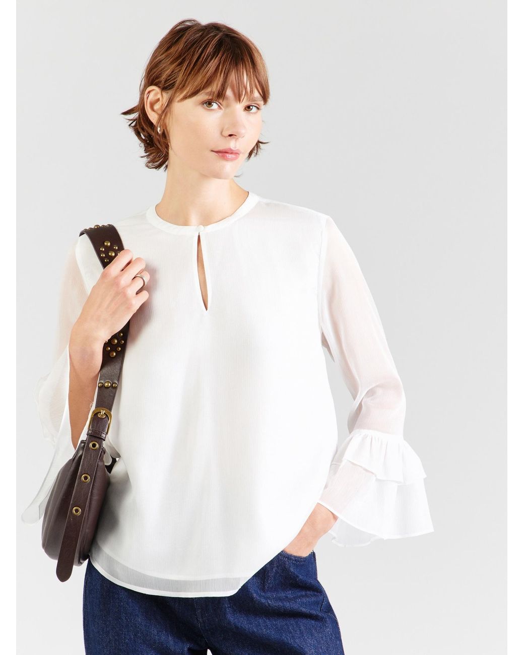 Comma, White Bluse