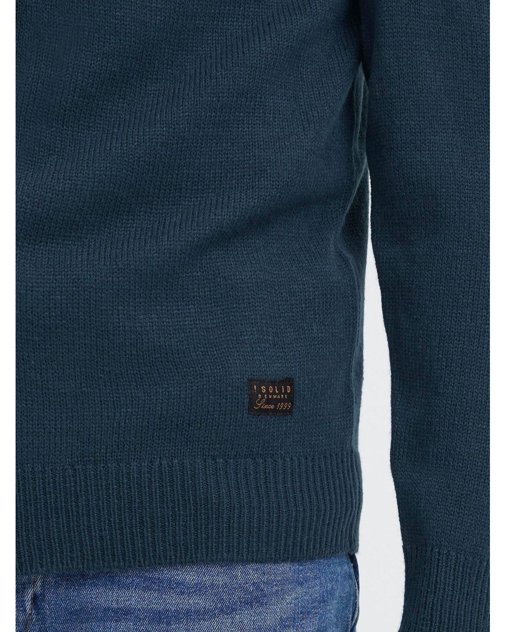 Solid Strickjacke Sdbabal in Blue für Herren