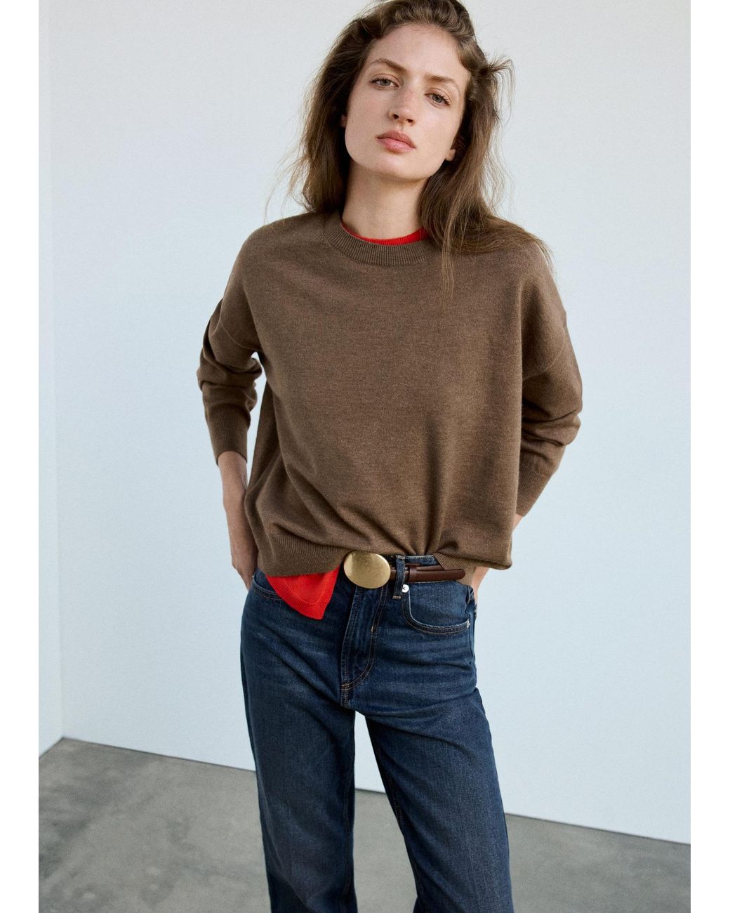 Mango Brown Pullover Nekkon