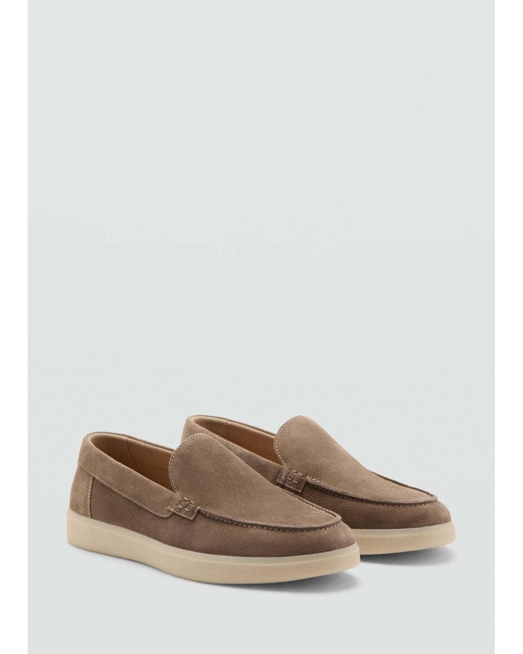 Mango Mokassin Easy in White für Herren