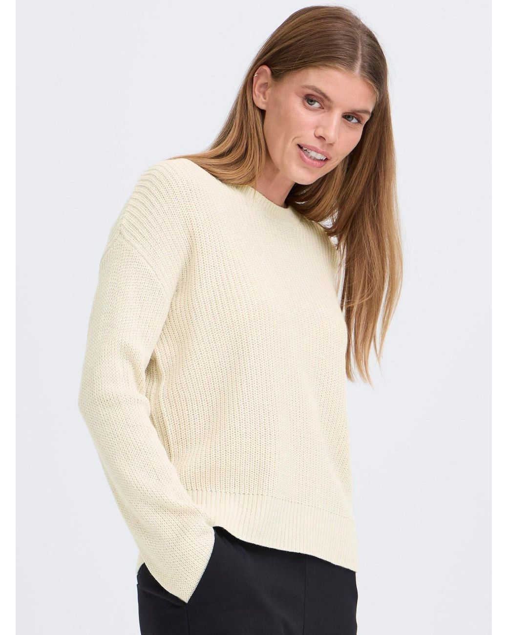 Oxmo White Strickpullover Oxfkimni