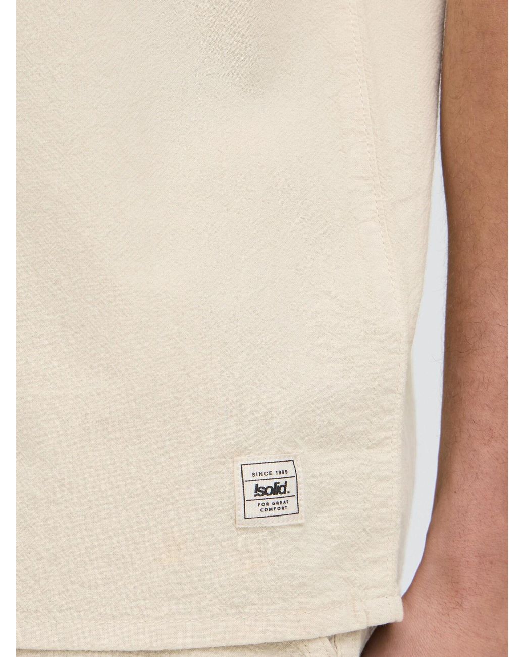 Solid Kurzarmhemd Sdneel in White für Herren