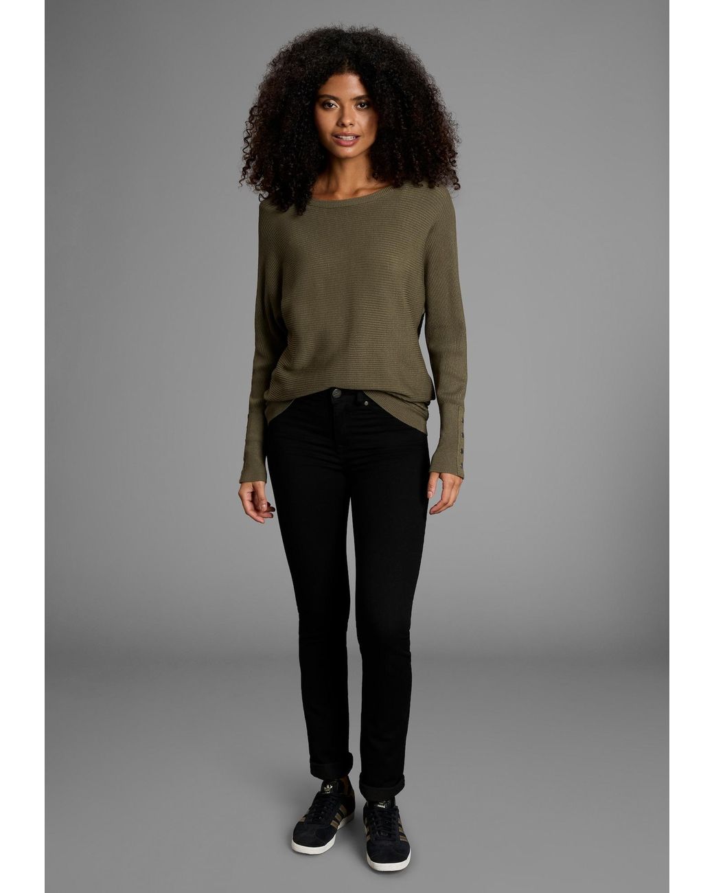 Laura Scott Green Pullover