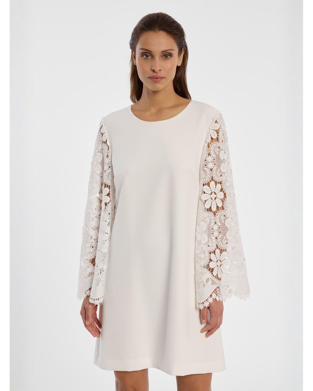 Ana Alcazar White Kleid Daini