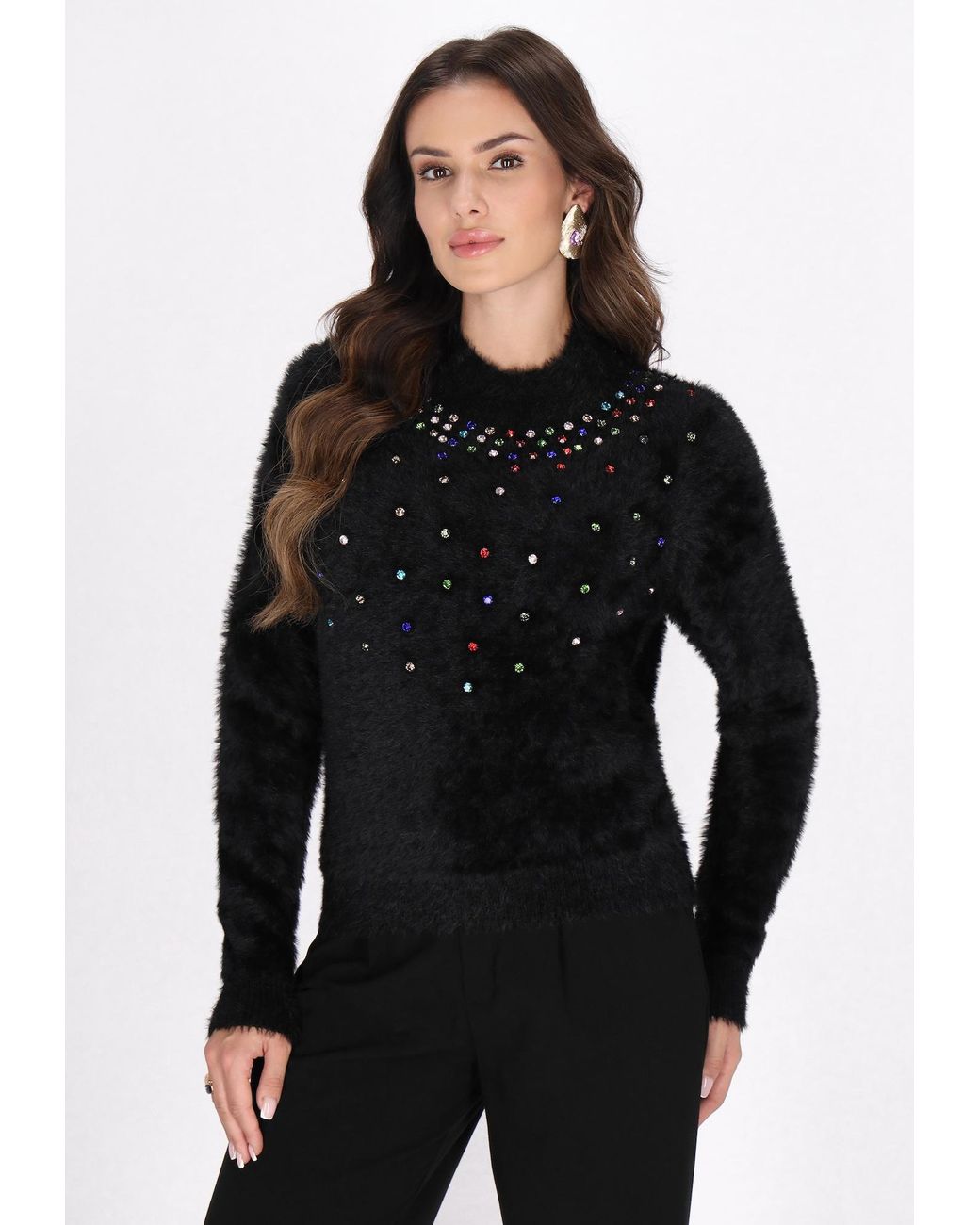 faina Black Pullover