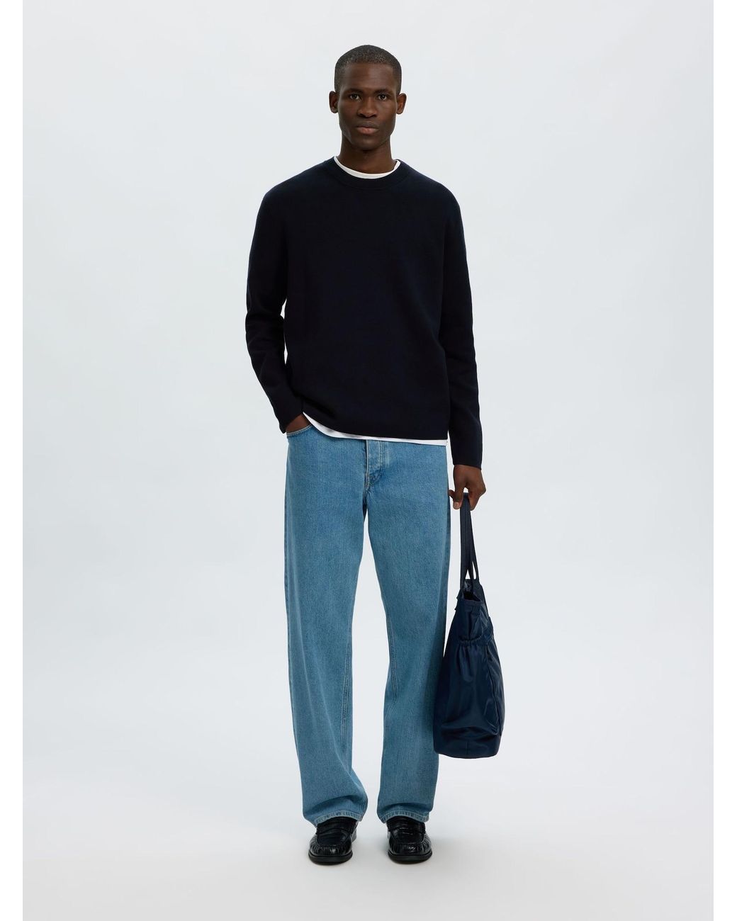 SELECTED Pullover in Black für Herren