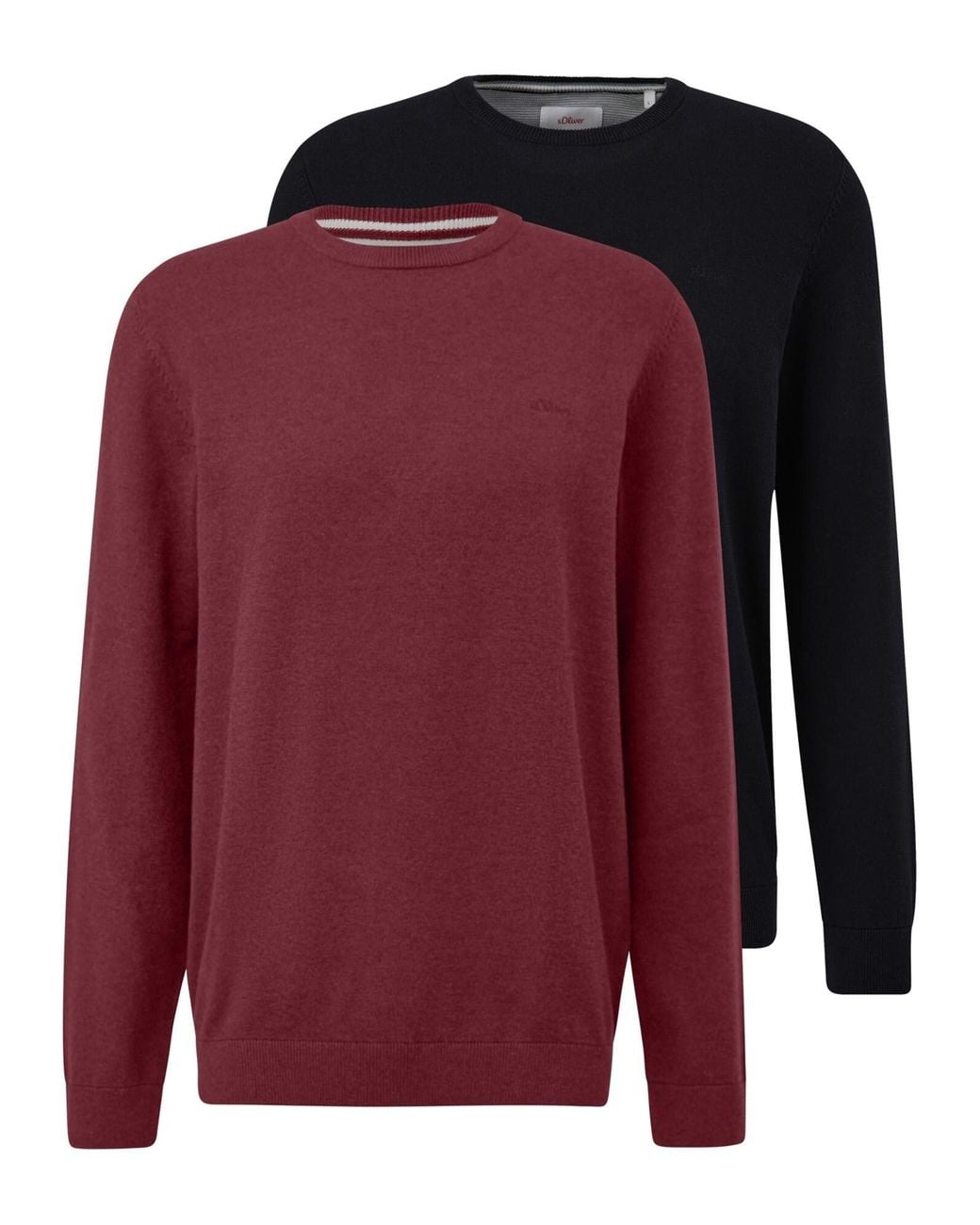 S.oliver Oliver Pullover Basic in Red für Herren