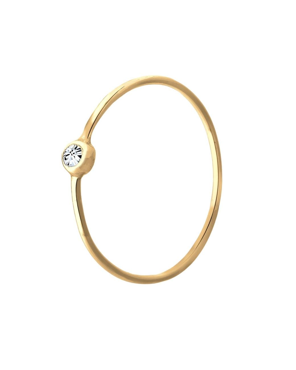 Elli Jewelry White Ring Solitär
