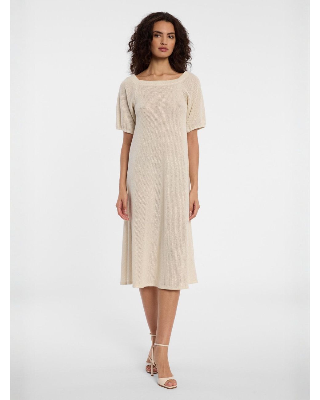 Ana Alcazar White Strickkleid Danya