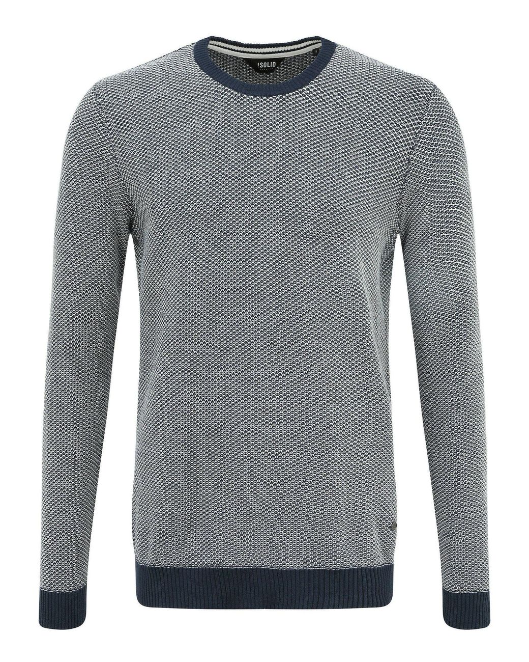 Solid Strickpullover ' dumon ' in Gray für Herren