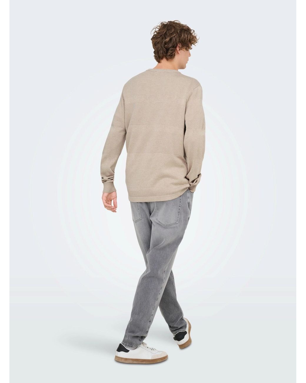 Only & Sons Pullover Onsmalik in Natural für Herren