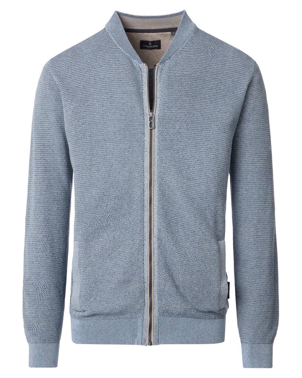 CASA MODA Strickjacke Basic in Blue für Herren