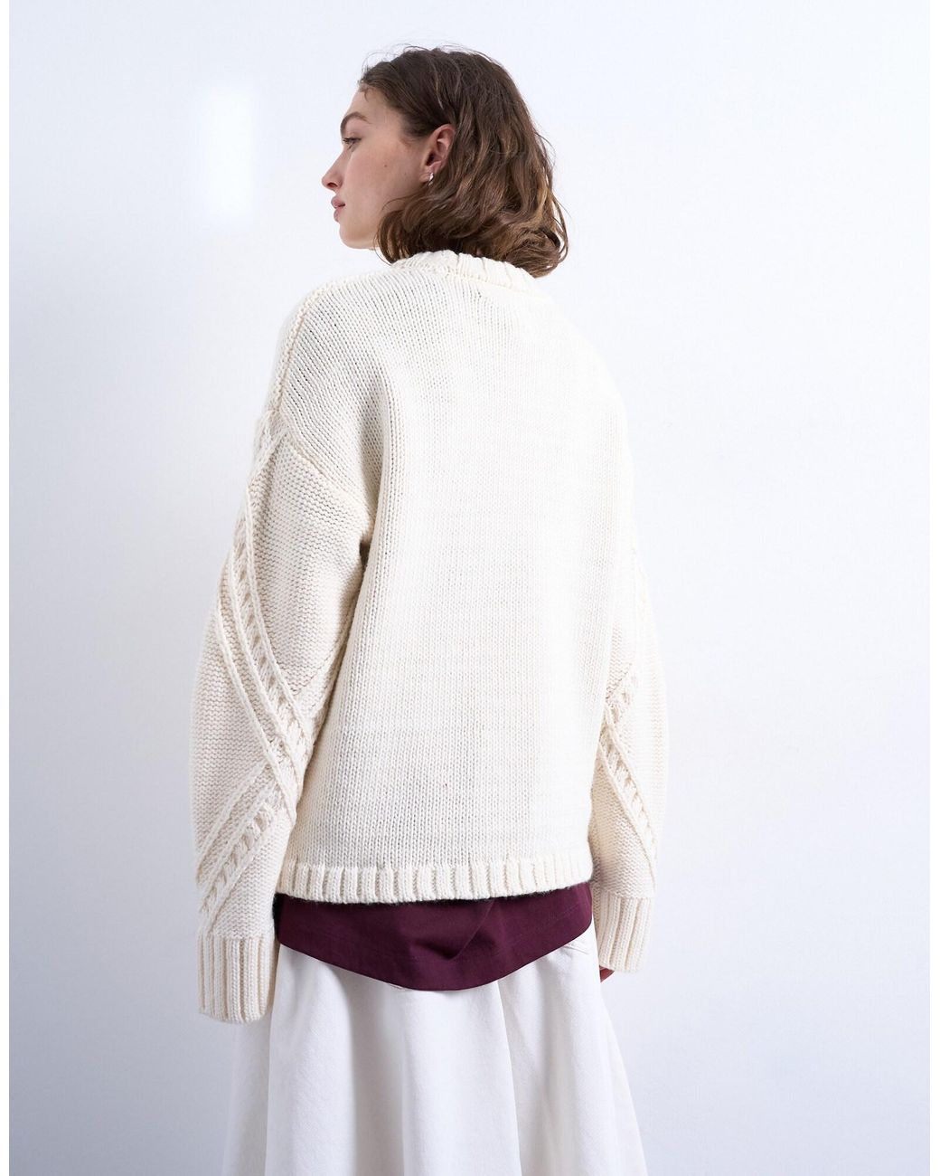 TOPSHOP White Pullover Megan
