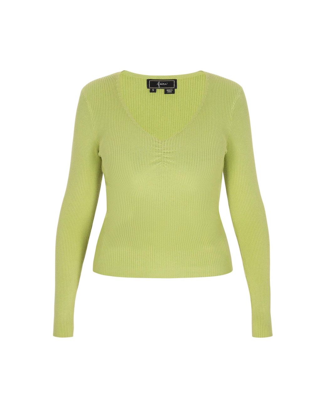 faina Green Pullover Comfortable
