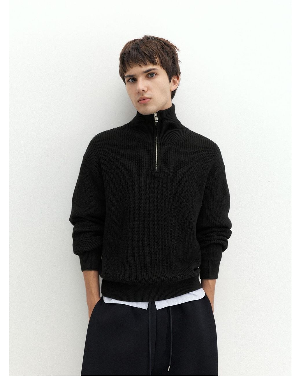Pull&Bear Pullover in Black für Herren