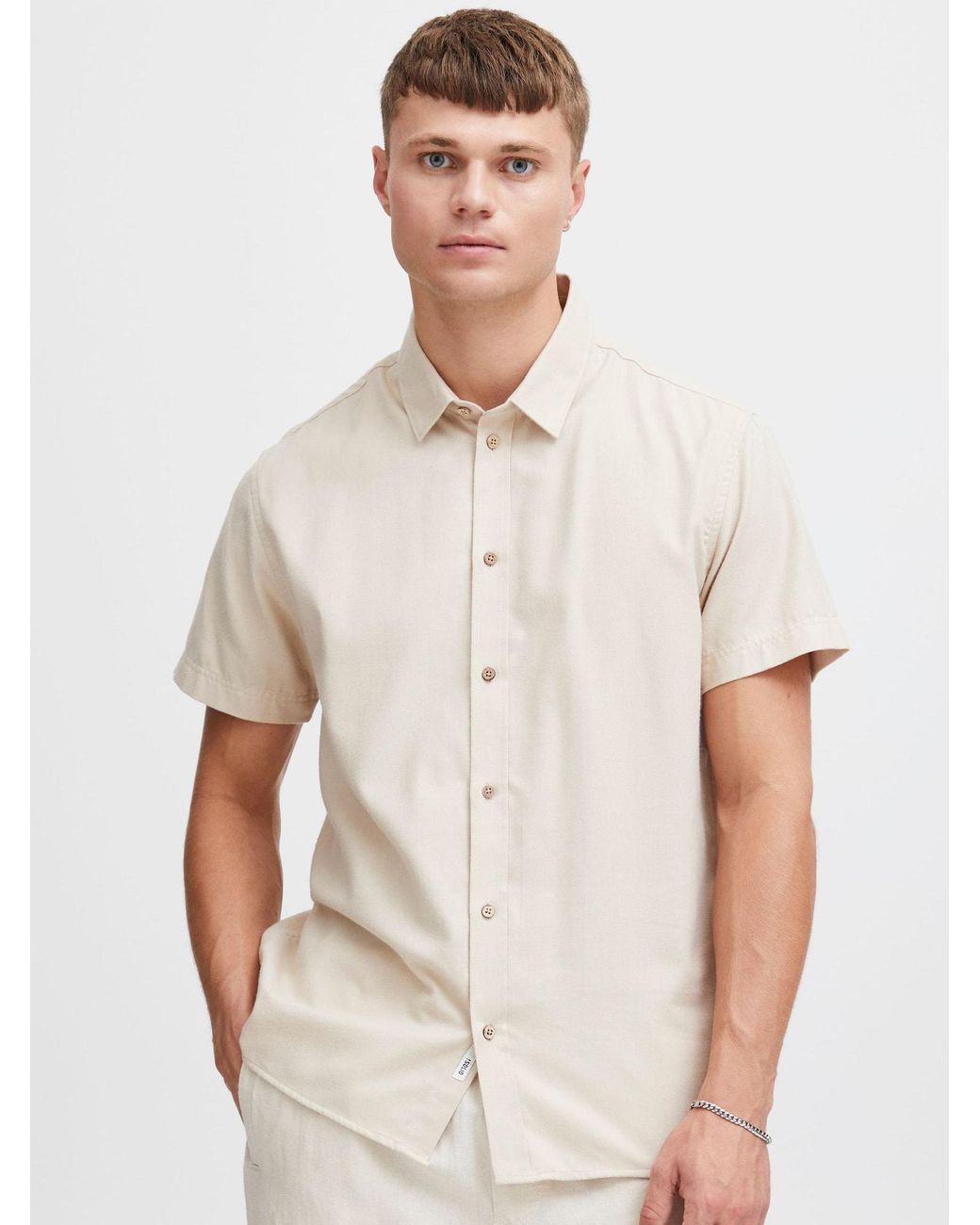 Solid Hemd Pete in White für Herren