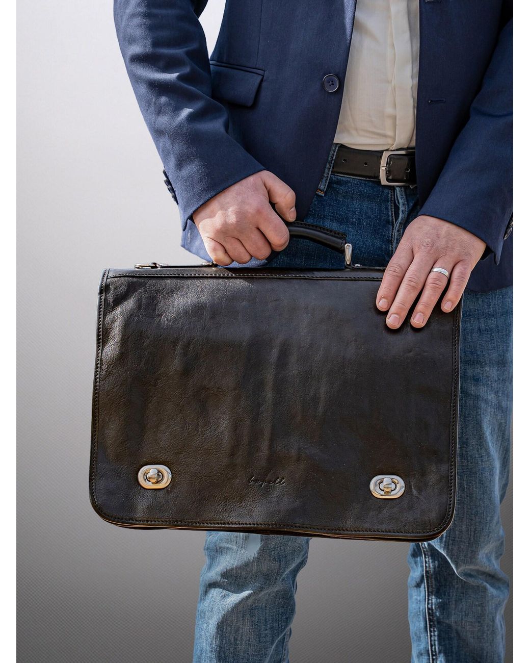 bupell Messenger Ernesto in Black für Herren
