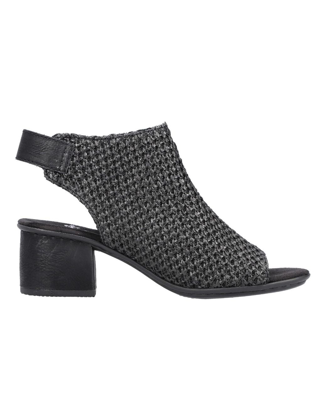 Rieker Black Sandale