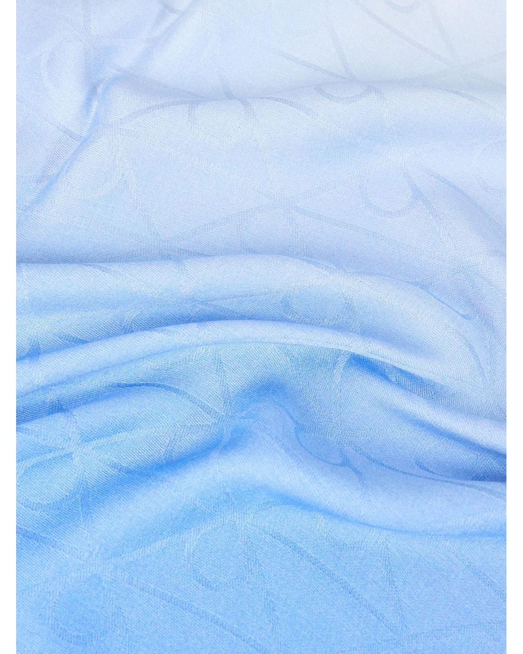 Calvin Klein Blue Schal Ombr Lightweight