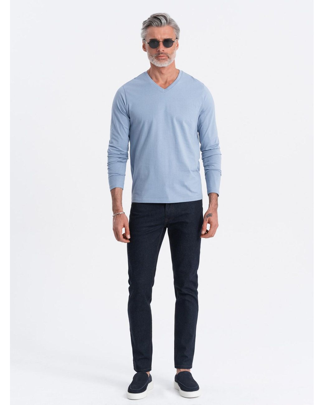 Ombre Pullover in Blue für Herren