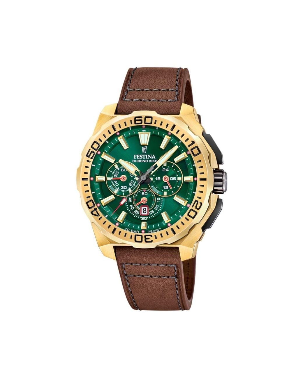 Festina Analoguhr Chronograph Chrono Bike in Green für Herren