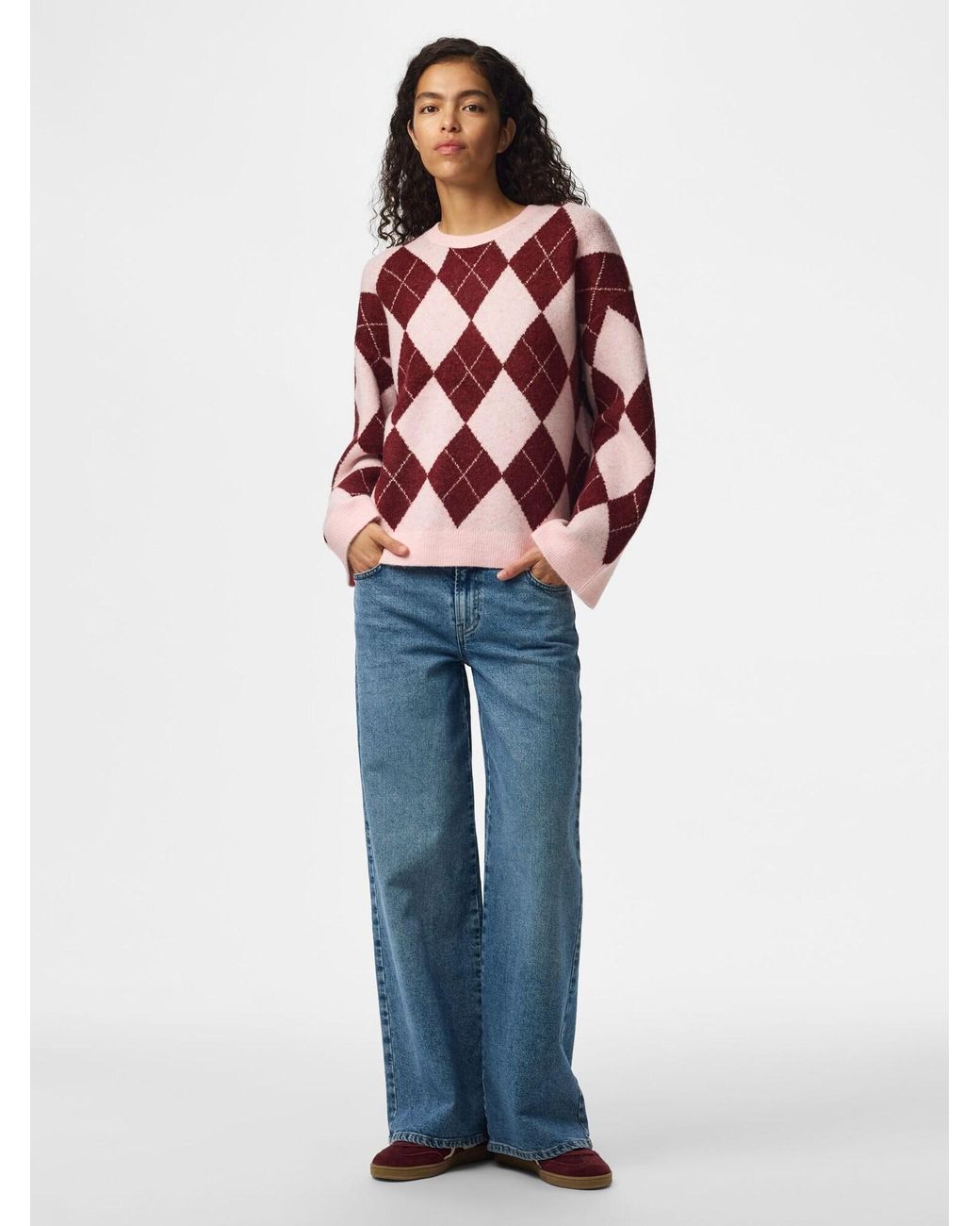 Pieces Pink Pullover Pcalva