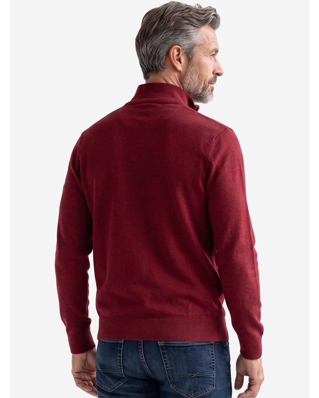 Redmond Pullover Basic in Red für Herren