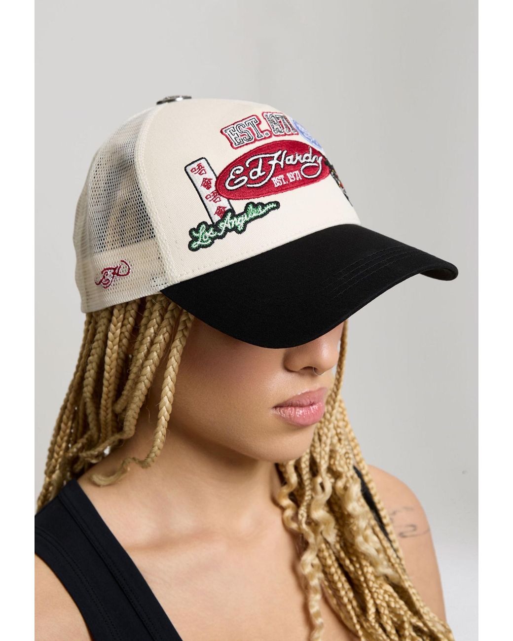 Ed Hardy Multicolor Cap Est 1971 Varsity