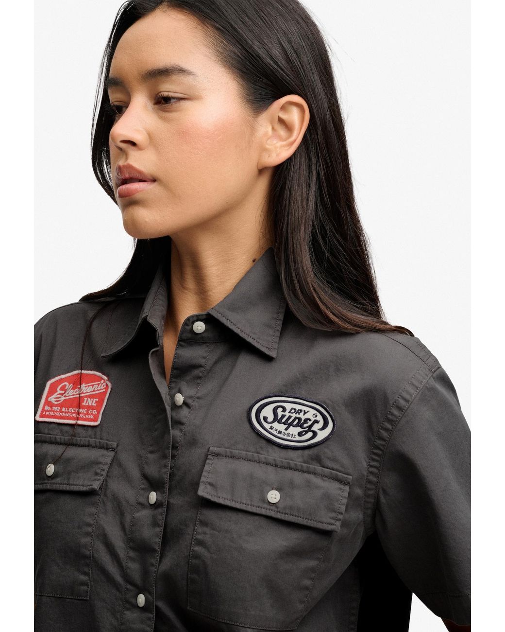 Superdry & Co Black Bluse