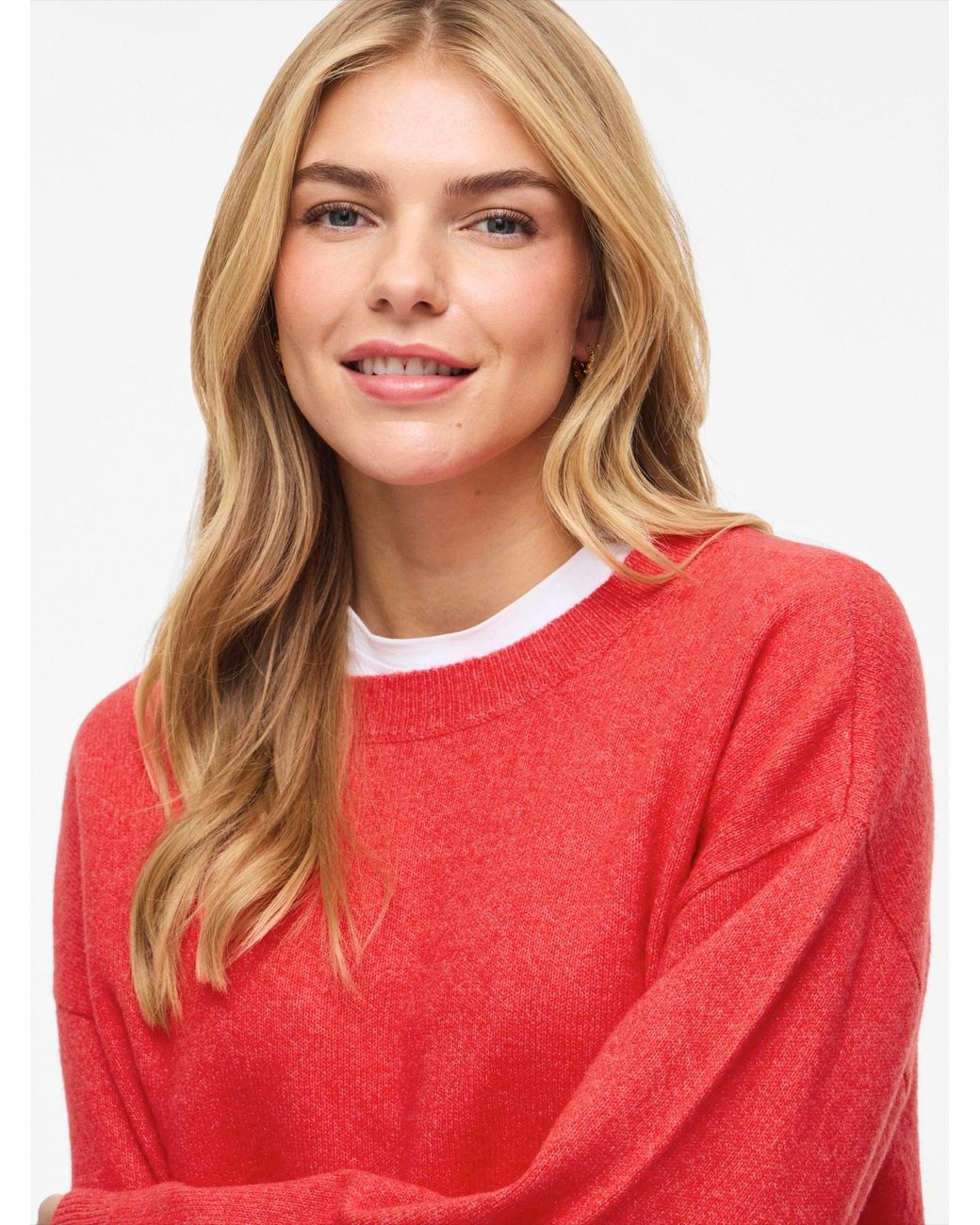 Vila Red Pullover Viliga