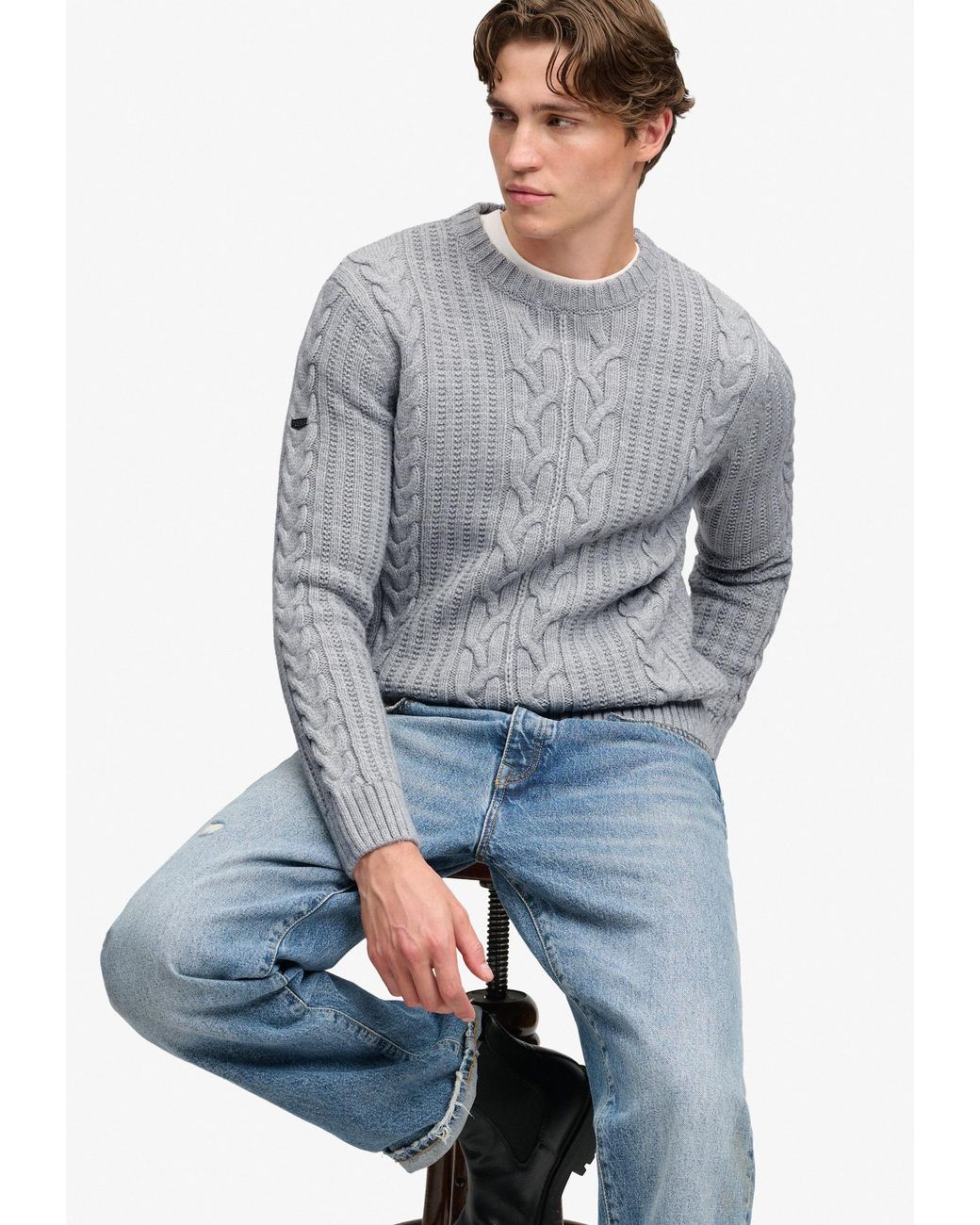Superdry & Co Pullover Jacob in Gray für Herren