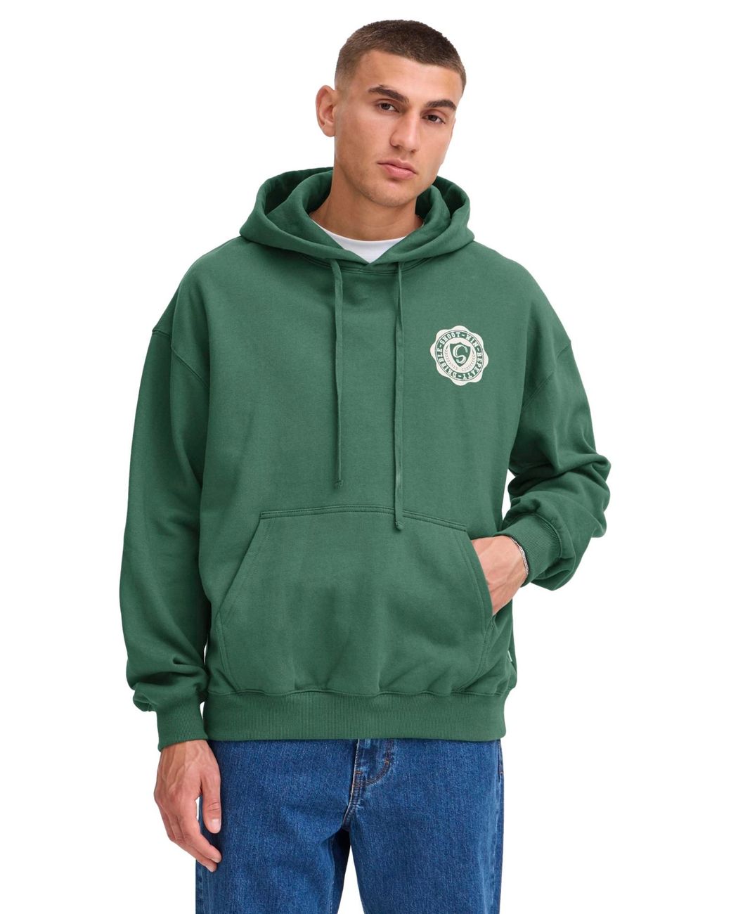 Solid Pullover in Green für Herren