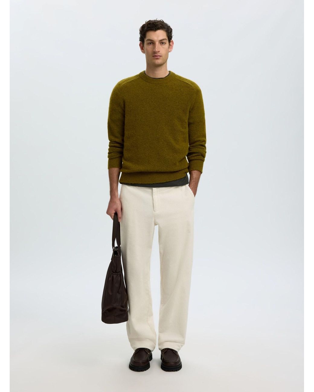 SELECTED Pullover 16086699 in Green für Herren