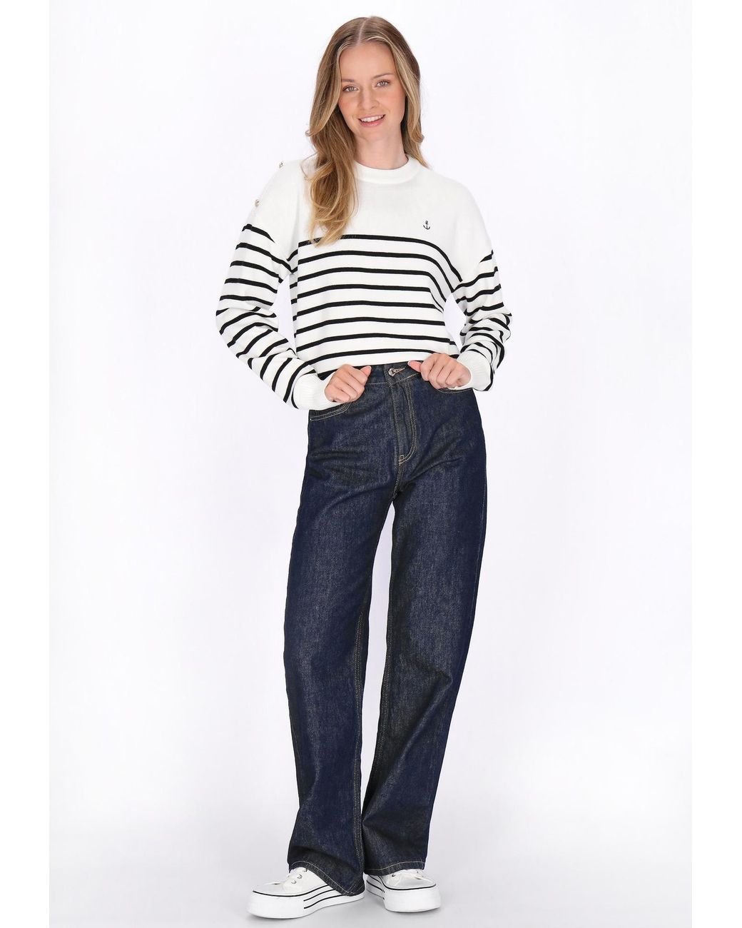 DreiMaster Maritim White Pullover