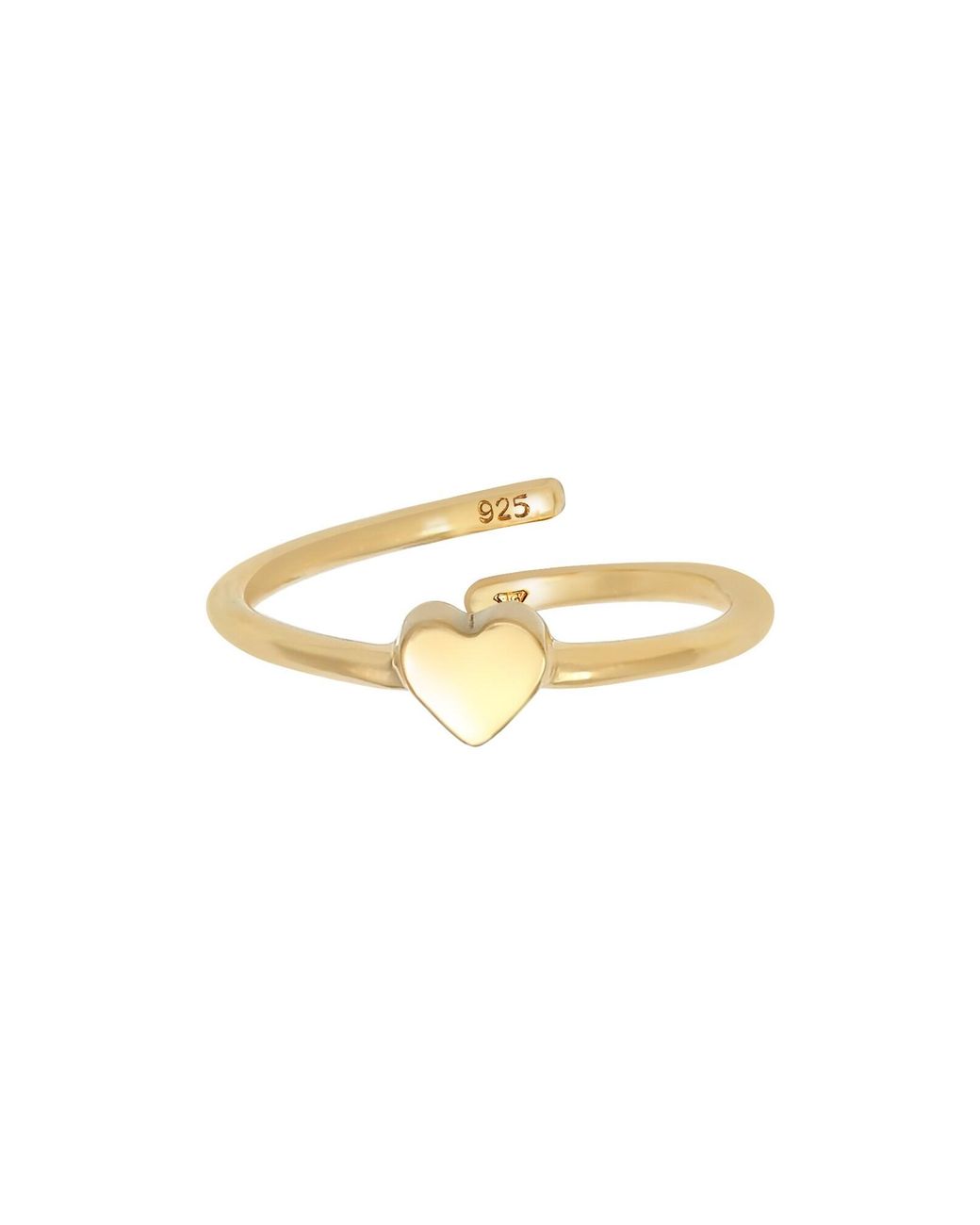 Elli Jewelry Metallic Ring Herz